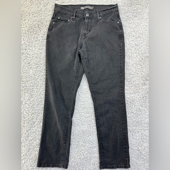 Levi's Denim - Levi's Jeans Womens 4 Straight Leg 505 Classic Black Denim Basic Casual Outdoors
